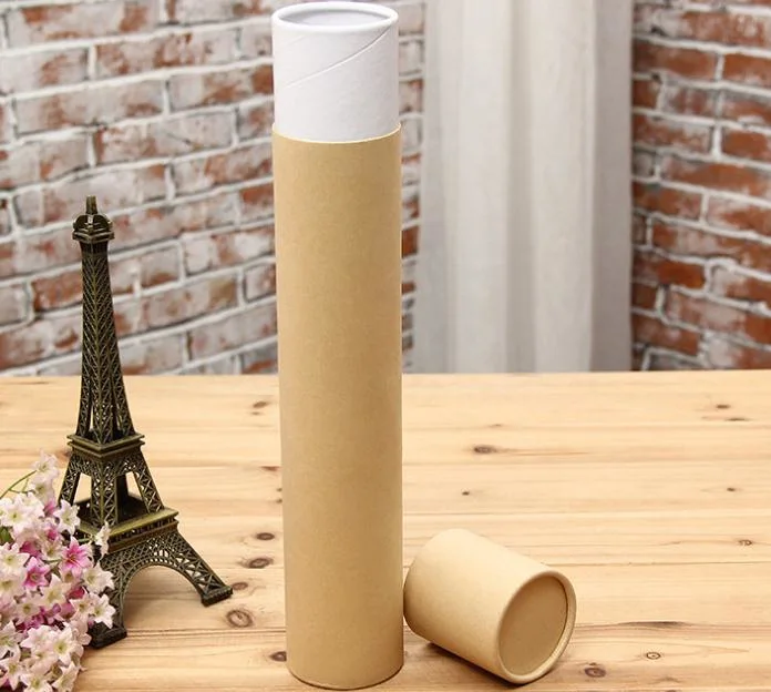 Manufactory Wholesale Recycled Brown Kraft Paper Tube Incense Stick Packaging Paper Tube