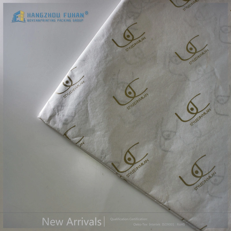 Luxury Black Foil Logo Custom Wrapping Tissue Paper