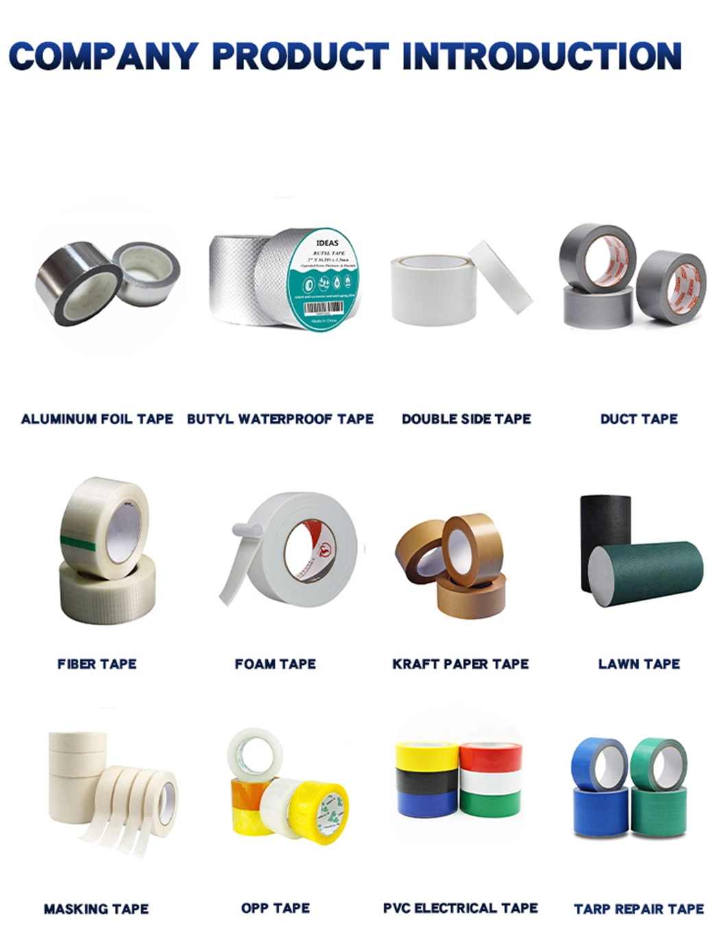 Factory Wholesale Unlined Paper Pure Composite Aluminium Silver Foil Washi Water Proof Adhesive Tape