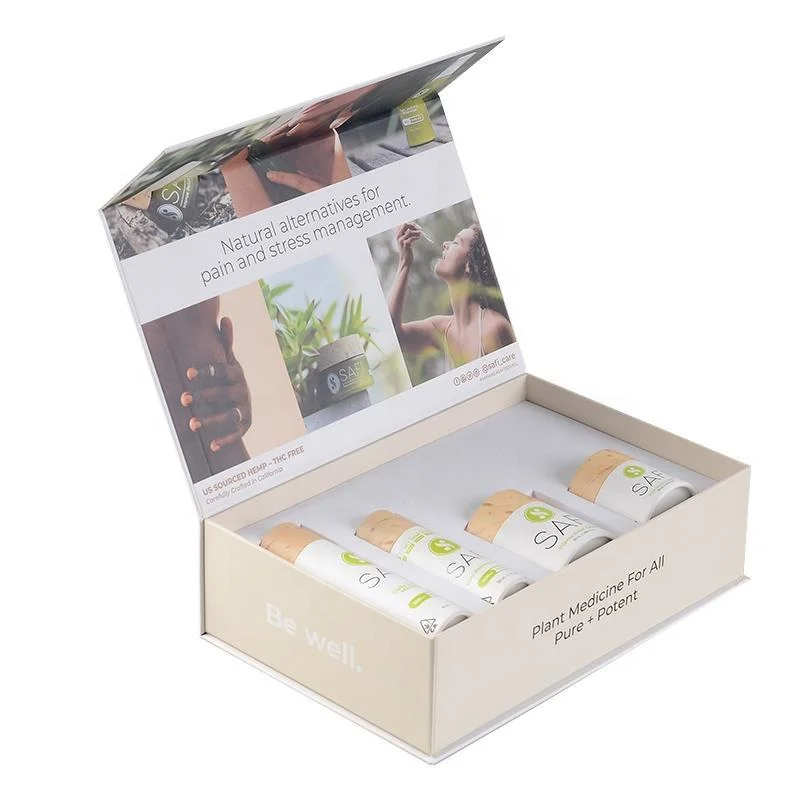 Wholesale Customized Elegant Skin Care Products Paperboard Magnetic Closure Box Flip Top Cardboard Eco Cosmetic Gift Packaging Box