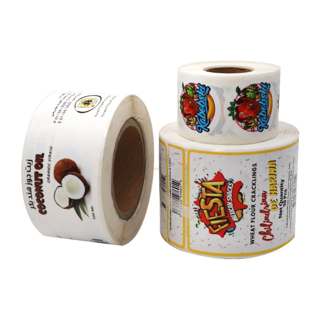 Hot Sale Blank Sticker Paper Roll Waterproof Thermal Label Sticker Rolls