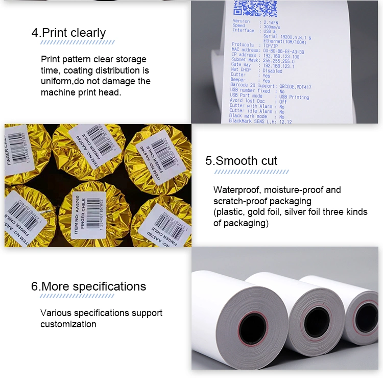 Direct Thermal Paper in Waterproof and Oilproof