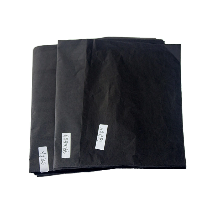 Wholesale High-End Quality 22GSM Blank Black Wrapping Tissue Paper