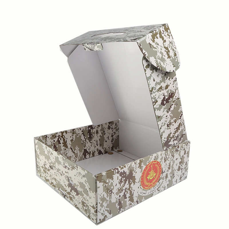 Camouflage Color Fancy Clamshell Book Style Paper Gift Box