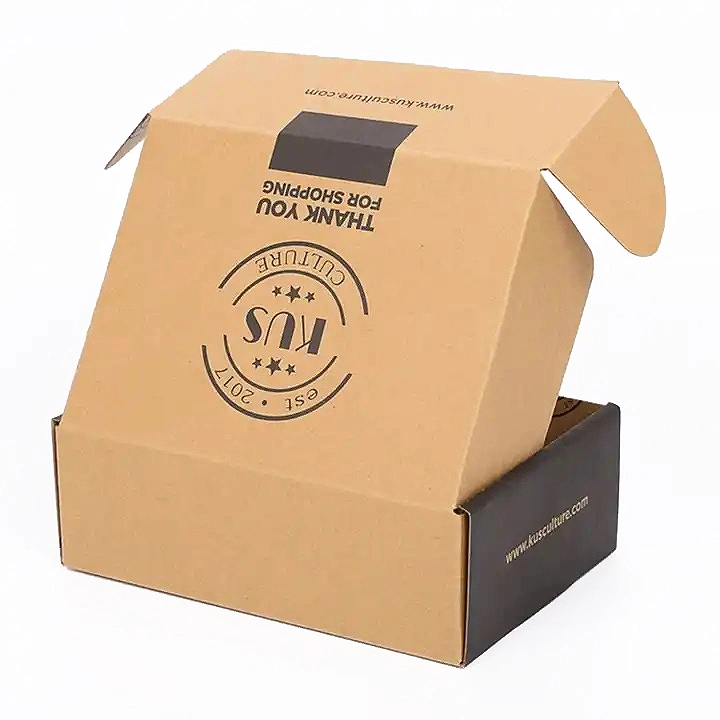 Recycled Custom New Brown Kraft Paper Box with Window for Soap Packaging