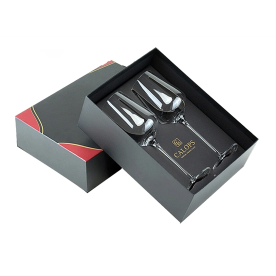 Customized Wine Box Paper Packaging Fashion Packing Cardboard Glass Wine Glass Gift Packaging Box