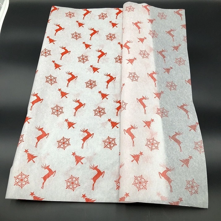 High Quality 17GSM-25GSM Custom Printed Wrapping Tissue Paper for Gift/Shoes/ Clothes