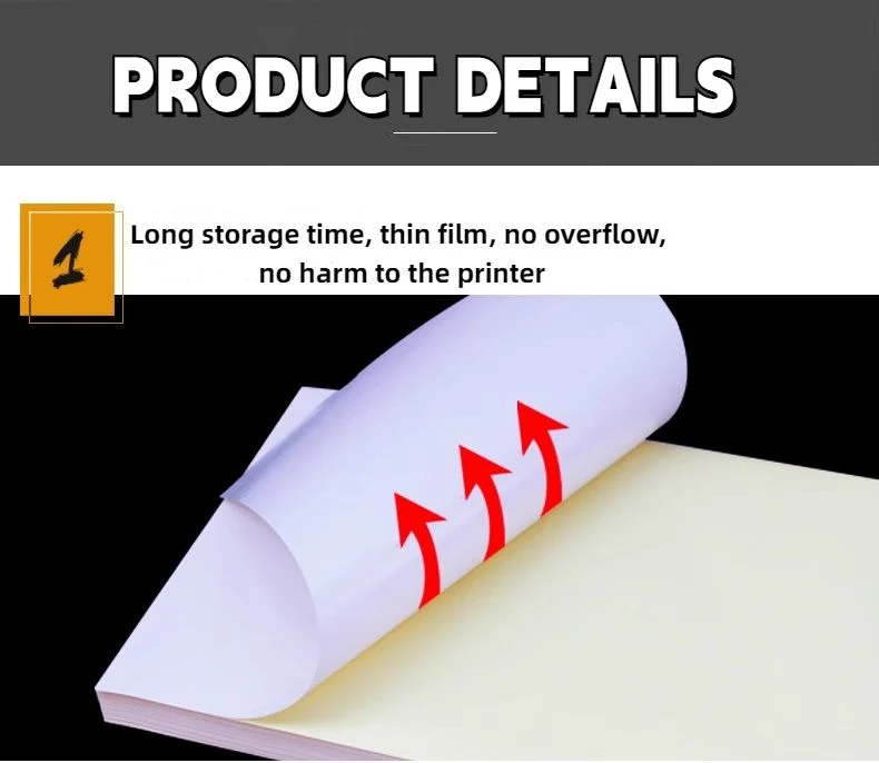 Blank White Sticker Paper Water-Proof Oil-Proof Scratch-Proof Strong Self-Adhesive Sticker for Labels