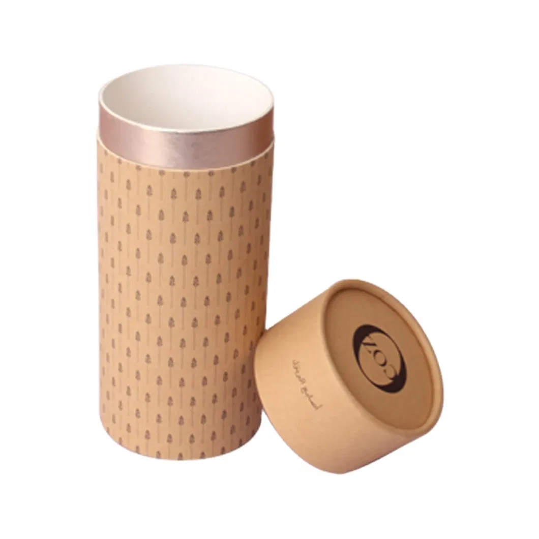 Wholesale Cheaper Custom Hotsale Cylinder Kraft Paper Round Box for Pen Empty Incense Cardboard Packaging Tube