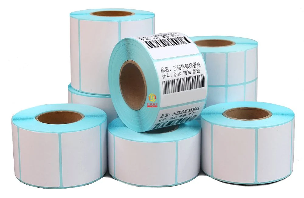 Direct Thermal Sticker Roll 100 X 150mm Custom Waterproof Blank Sticker Bar Code Thermal Label