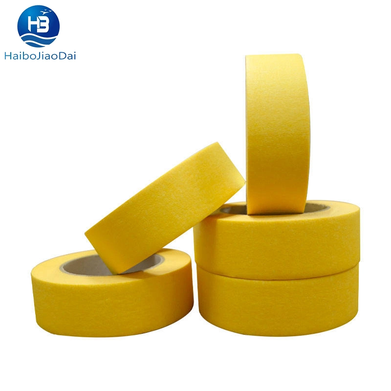 No Residue Painter Tape Temperature Resistant Strong Masking Rubber Glue Waterproof Jumbo Roll Crepe Washi Paper Car Tape