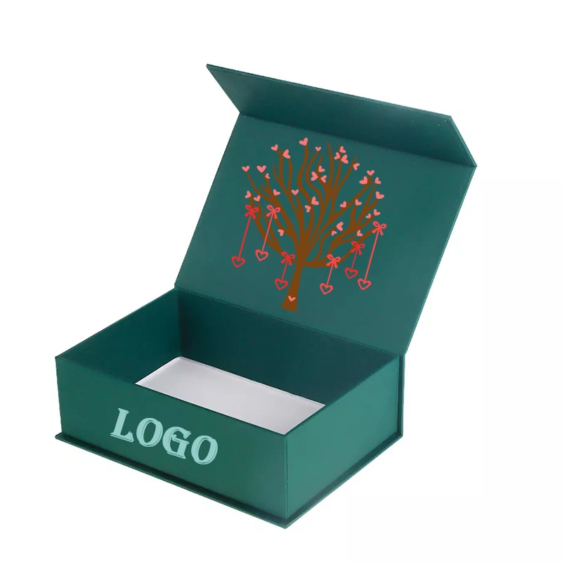 Custom Logo UV-Coating Magnetic Packaging Gift Box Flip Top Cardboard Eco Gift Packaging Box