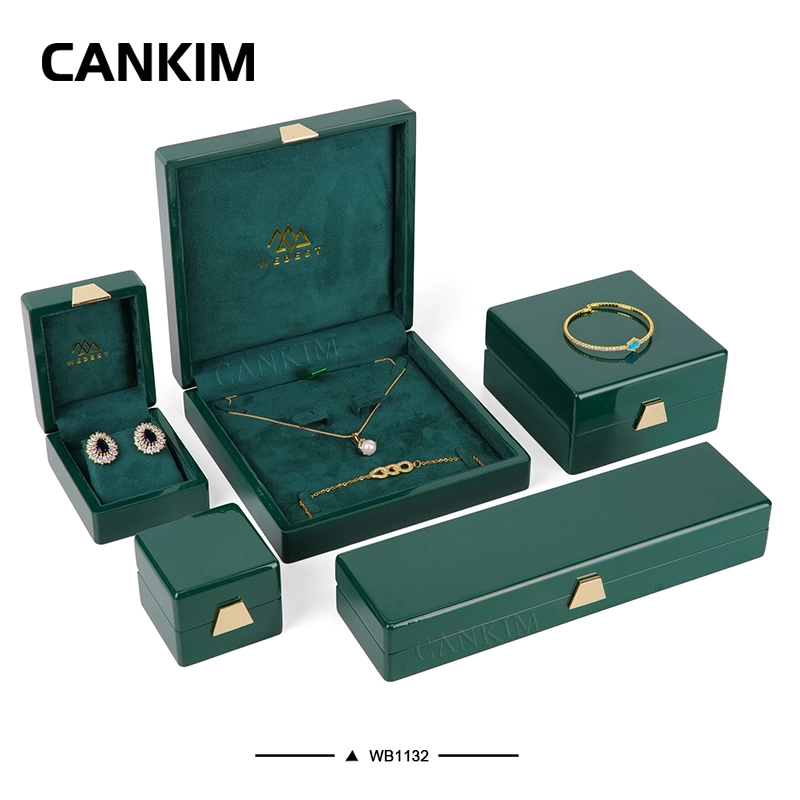 Cankim Wooden Painting Paint Ring Pendant Bracelet Bangle Earrings Vintage Jewelry Box Bamboo Jewelry Box Jewelry Box Luxury