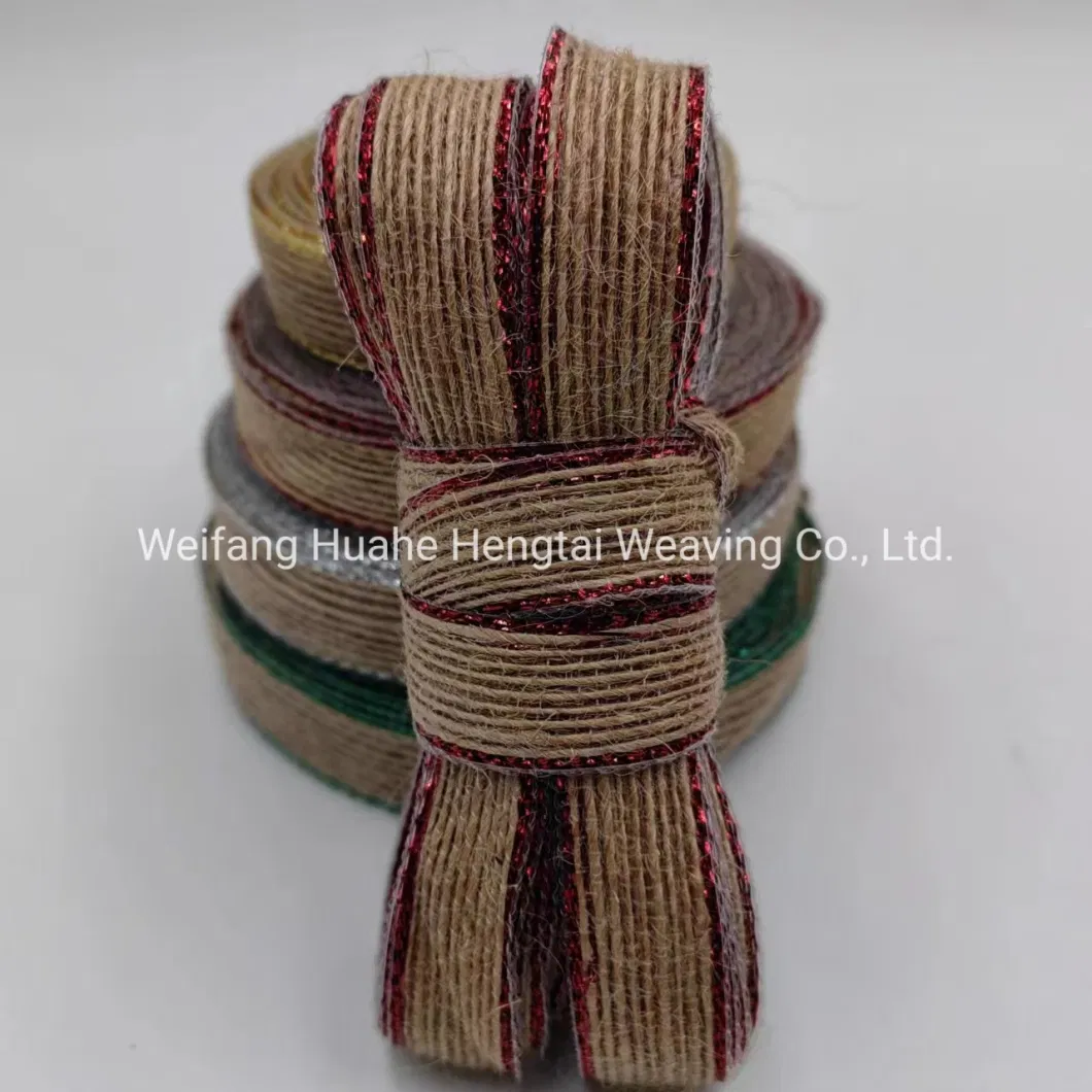 Wholesale Colorful Edge Fishing Line Jute Webbing Binding Decorative Tape