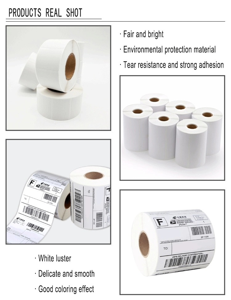 4X6 Compostable Thermal Blank Paper Shipping Label Sticker Rolls