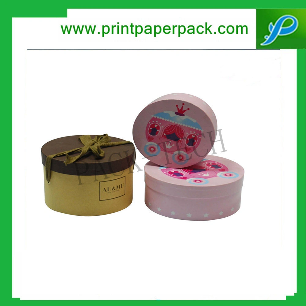 Cylindrical Luxury Custom Paper Cardboard Jewelry Gift Packaging Box for Ring/Bracelet /Bangle