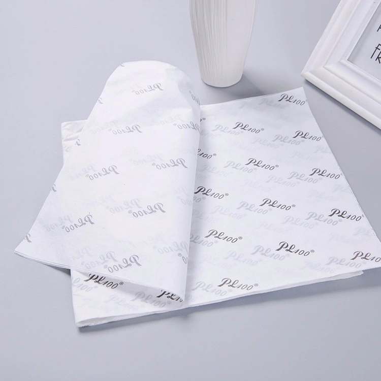 Custom Printed Logo Black Tissue Paper Wrapping Paper for Clothing Packaging