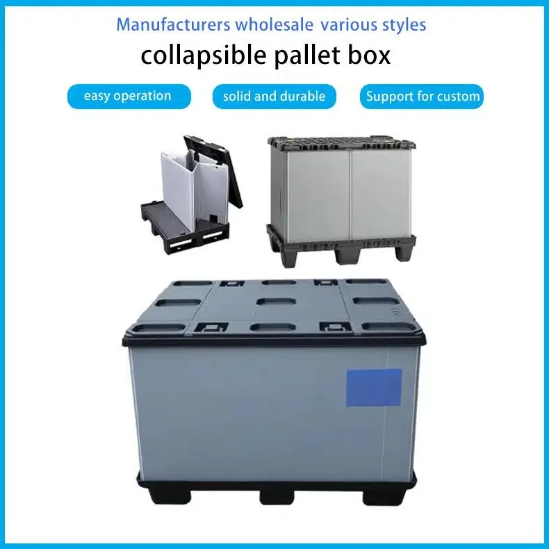 PP Honeycomb Collapsible Moving Plastic Pallet Box Foldable Bulk Pallet Container Plastic Pallet Box for Storage and Shipping