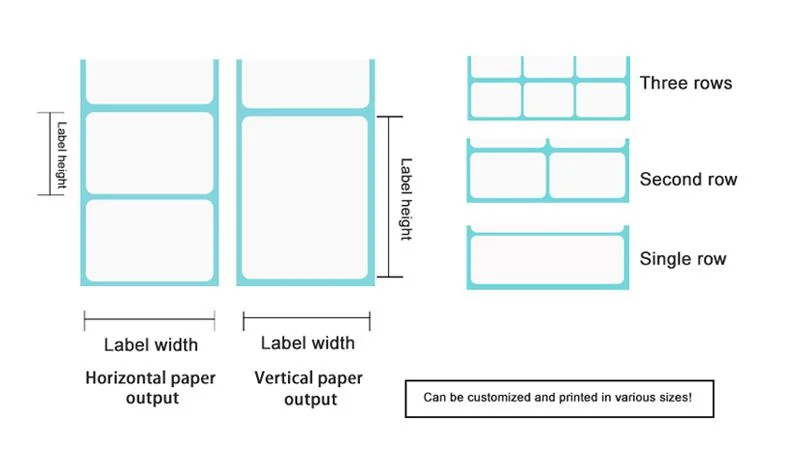 Direct Thermal Sticker Roll 100 X 150mm Custom Waterproof Blank Sticker Bar Code Thermal Label