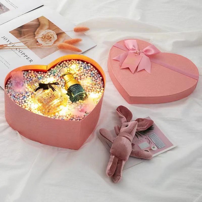 Love Box Heart Shape Packaging Box Gift Jewelry Perfume Box Advanced Exquisite Gift Box Wholesale Custom Luxury Custom Printed Logo