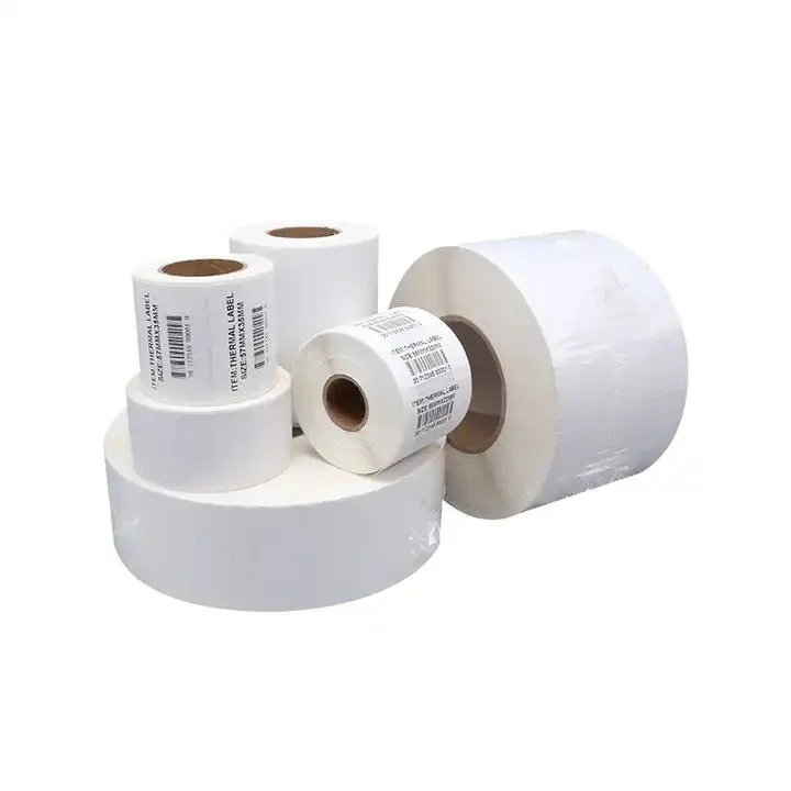 Direct Heat Transfer Waterproof Bar Code Label Paper 100X100mm