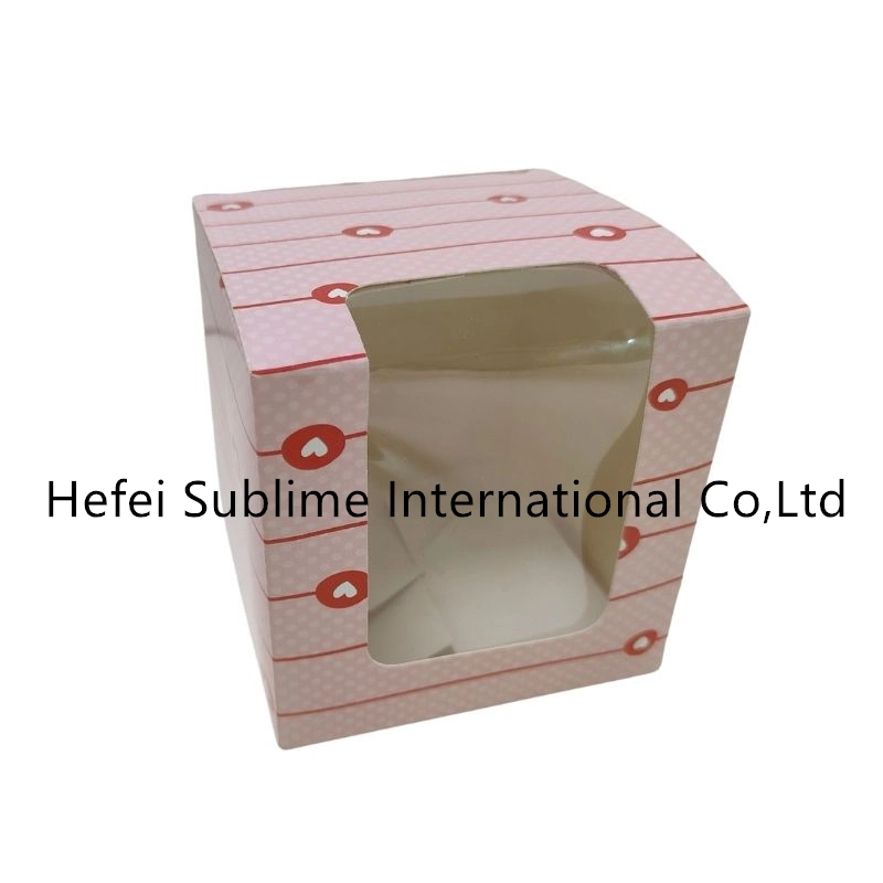 Paper Boxes with Clear Window Cake Paper Holders Handle Boxes Cake Containers Treat Boxes Gift for Party Wedding, Christmas Party