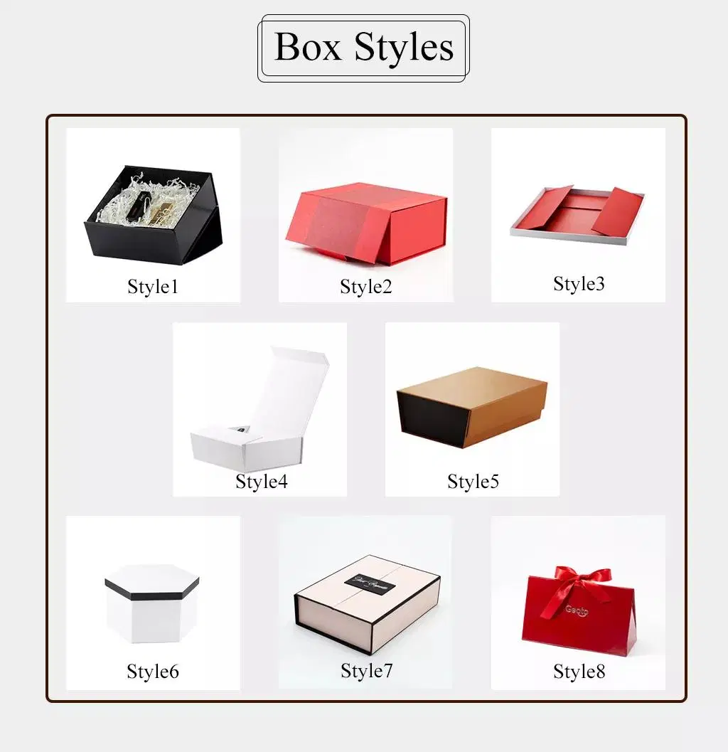 Wholesale Black Gift Boxes for Presents with Magnetic Lid Luxury Christmas Gift Boxes for Present Box Contains Card, Ribbon, Shredded Paper Filler