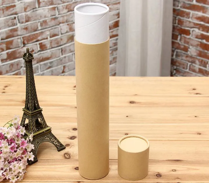 Manufactory Wholesale Recycled Brown Kraft Paper Tube Incense Stick Packaging Paper Tube