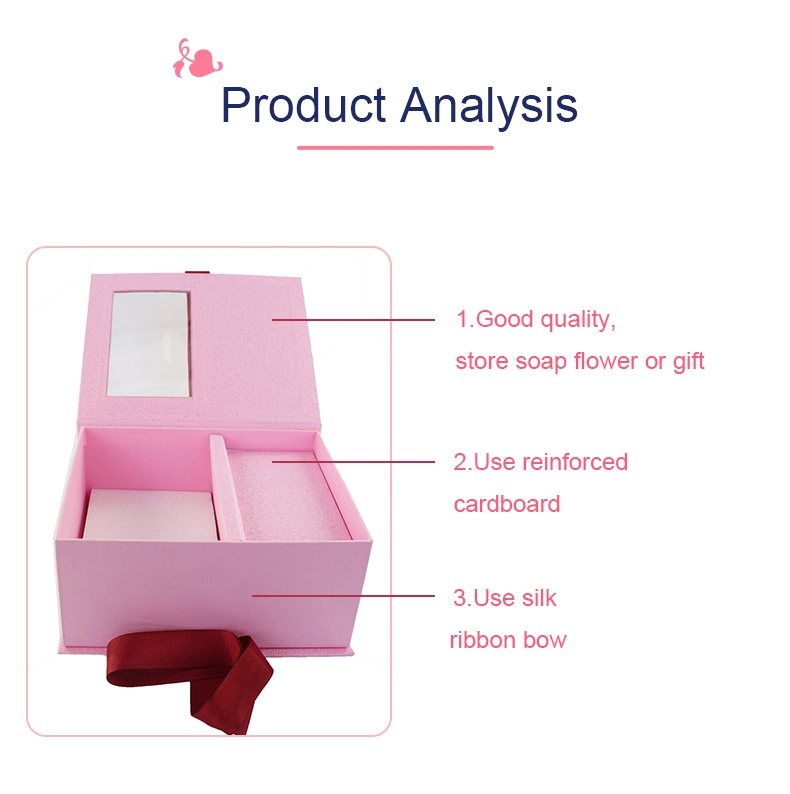 Inunion Soap Flower Square Korean Gift Chocolate Packaging Cardboard Box