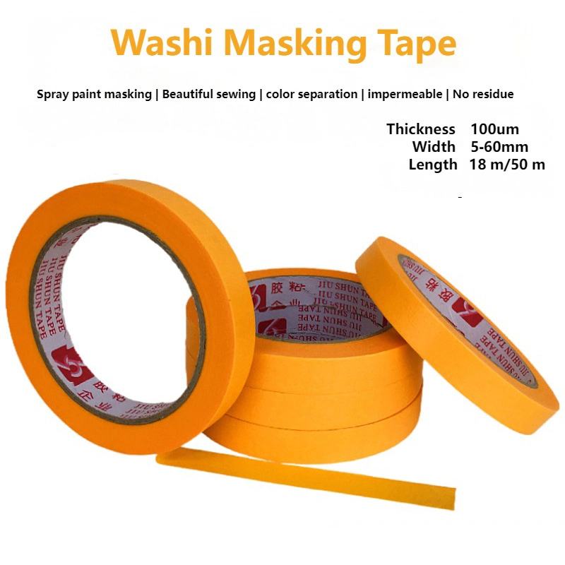 Custom Wholesale Adhesive Masking Tape Car Painting Washi Tape for Automotive Painting