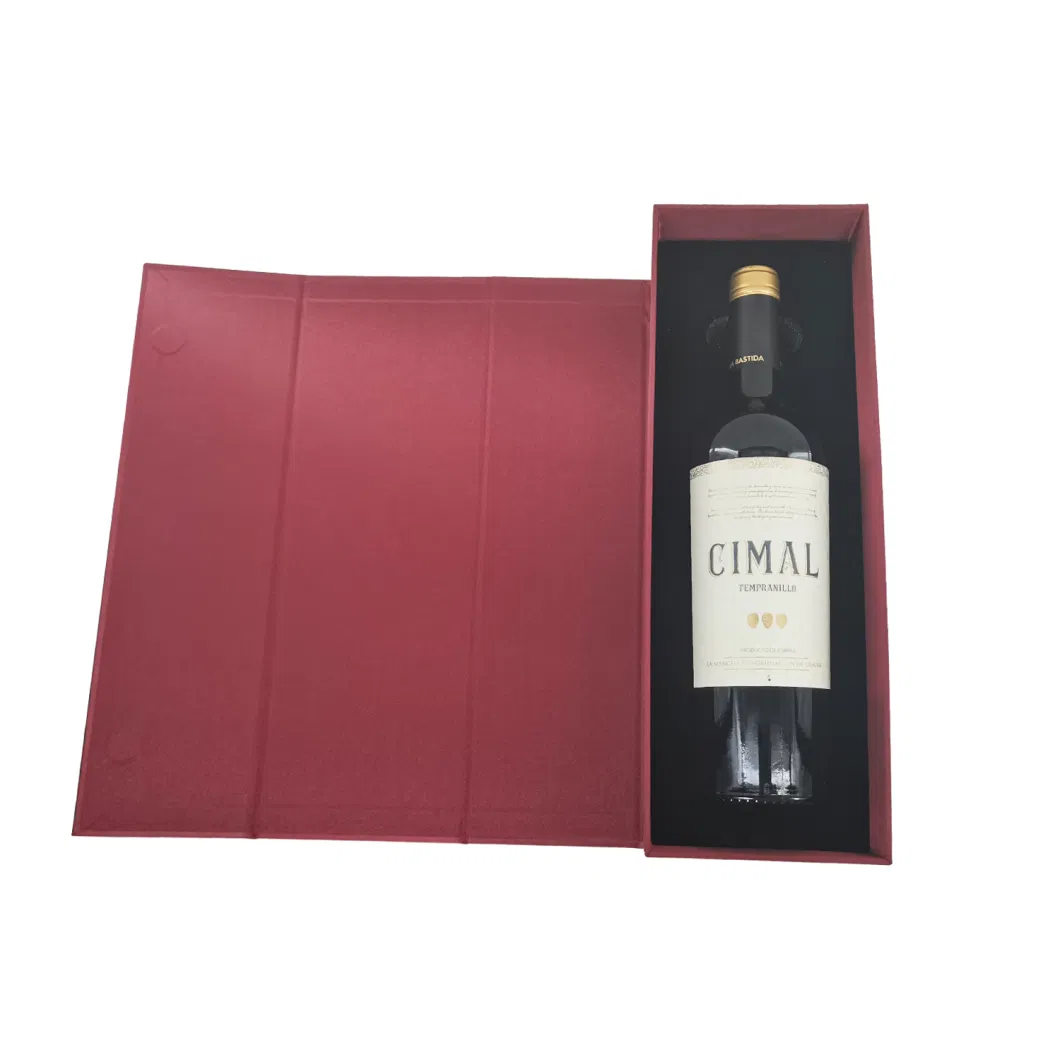 Custom Luxury Gift Champagne Wine Alcohol Gift Boxes Packaging Liquor Bottle Glass Red Wine Packaging Box