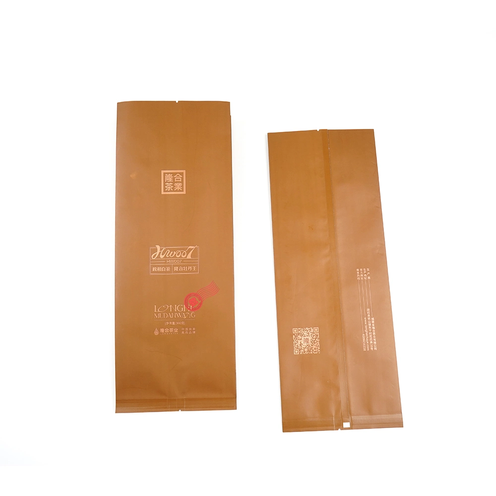 Custom Self-Seal Kraft Cardboard Mailing Envelope Mailers for Photos Pictures and Documents Printed Ziplock Kraft Paper Bag Stand up Pouch with Window Zipper