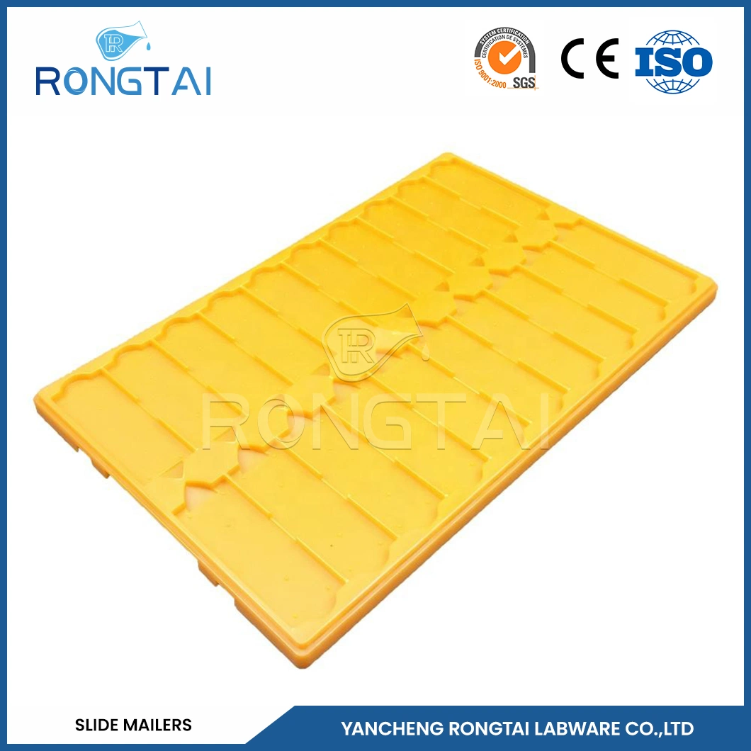 Rongtai Double Slide Mailer Manufacturers Cardboard Microscope Slide Mailers China Lab PP Material Plastic Mailers