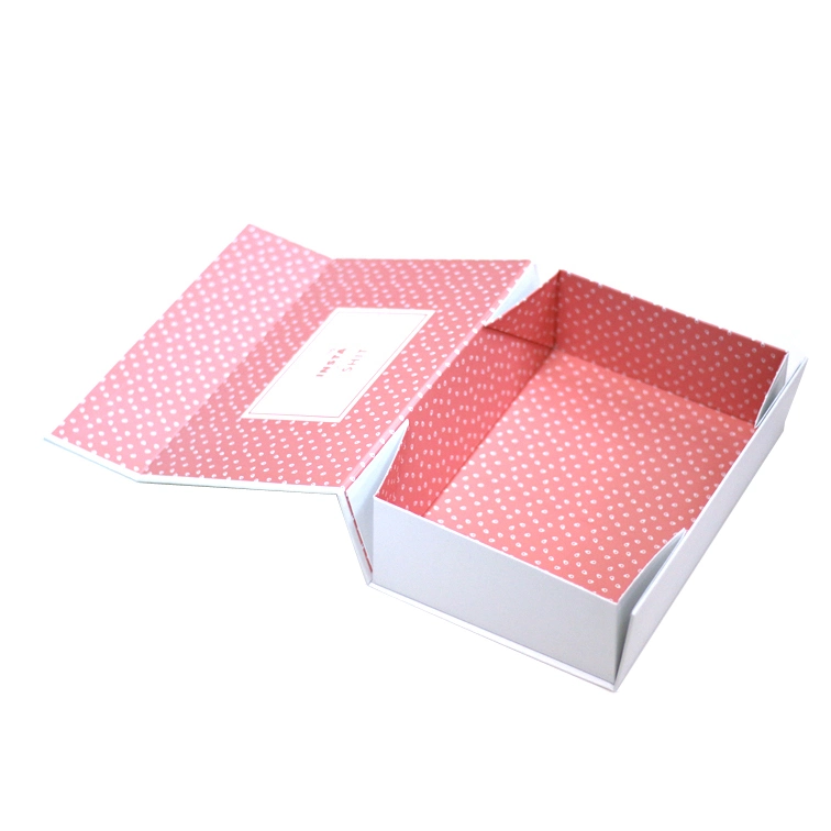 Custom Printing White Flip Top Foldable Boxes with Magnetic Closure Rigid Paper Folding Gift Box