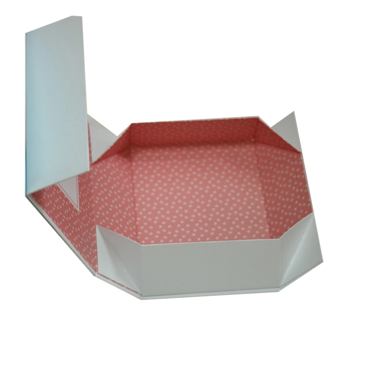 Custom Printing White Flip Top Foldable Boxes with Magnetic Closure Rigid Paper Folding Gift Box