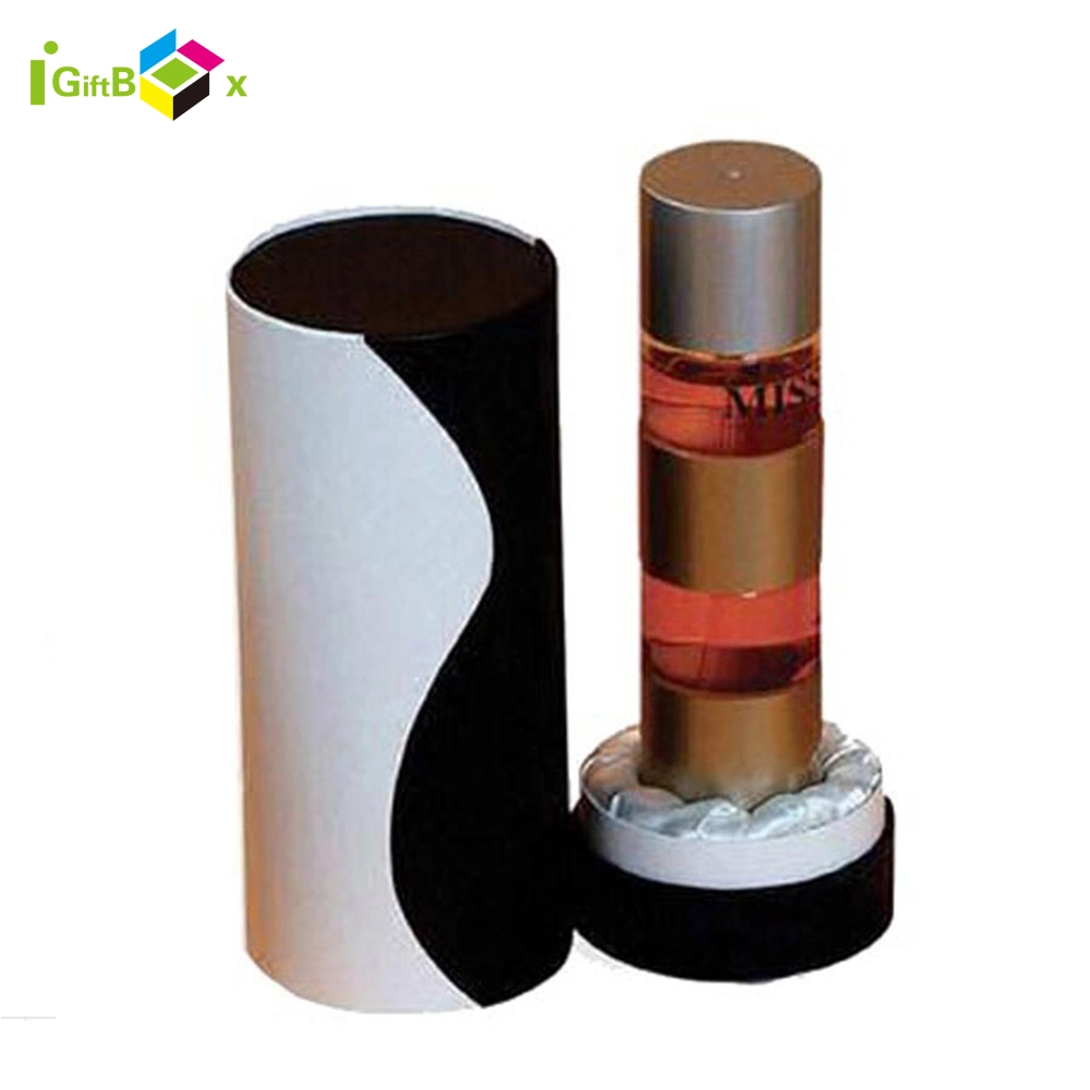 Cylinder Paper Cardboard Round Box with Lids for Perfume / Gift