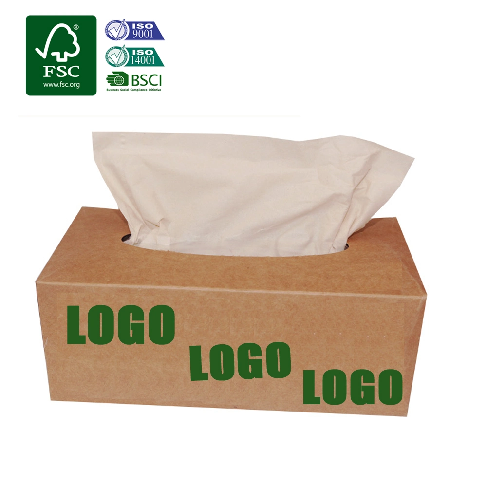 Biodegradable Tree-Free 2ply 3ply Wholesale Unbleached Bamboo Tisue Facial Tissue Paper Eco-Friendly