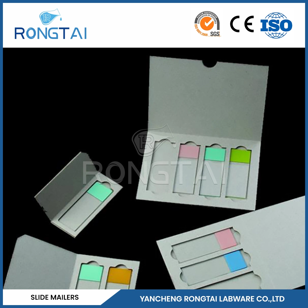 Rongtai Double Slide Mailer Manufacturers Cardboard Microscope Slide Mailers China Lab PP Material Plastic Mailers