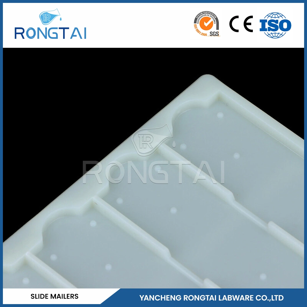 Rongtai Double Slide Mailer Manufacturers Cardboard Microscope Slide Mailers China Lab PP Material Plastic Mailers