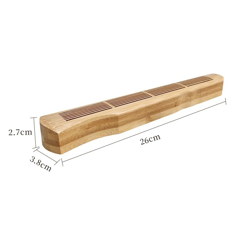 Bamboo Reclining Wooden Box Burner Hollow Burner Guqin Incense Box Wooden Crafts