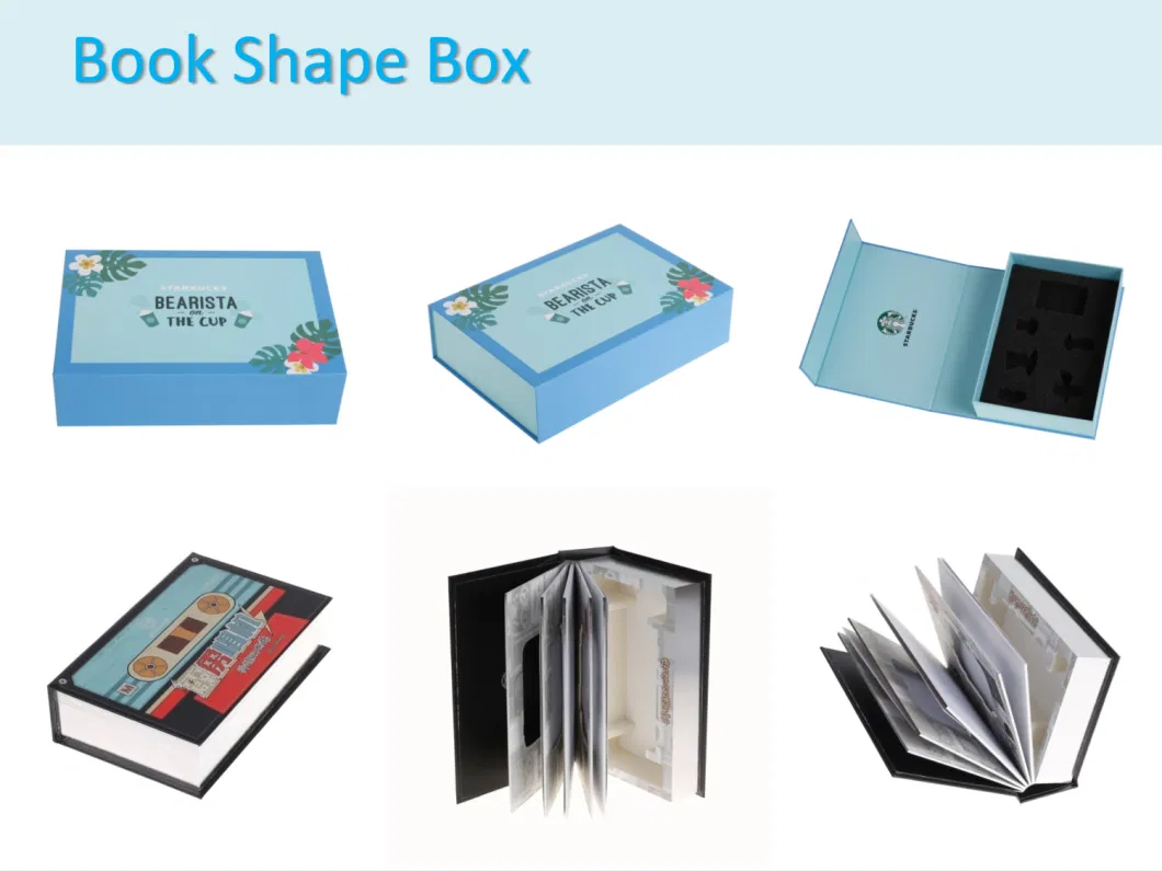 Custom Cardboard Collapsible Flip Top Gift Box with Magnetic Closure