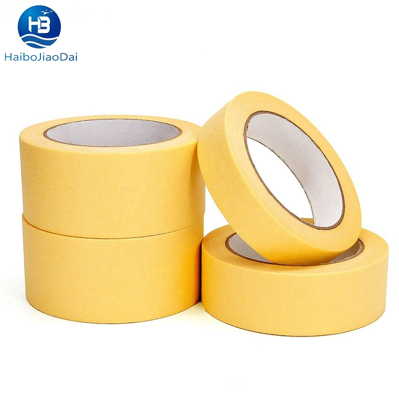 No Residue Painter Tape Temperature Resistant Strong Masking Rubber Glue Waterproof Jumbo Roll Crepe Washi Paper Car Tape