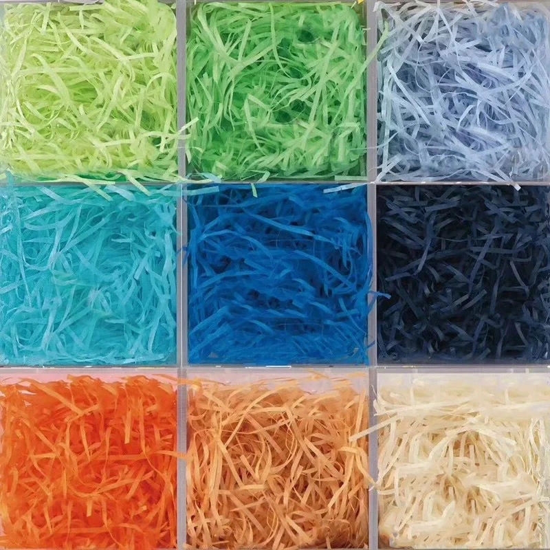 Shredded Crinkle Paper Mailers Box for Christmas Gift Packaging Paper Ribbon