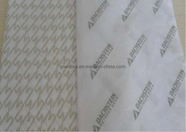 Full Colour Printing Transparent White Black Garment Scarf Shoe Gift Packaging Soft Wrapping Tissue Paper