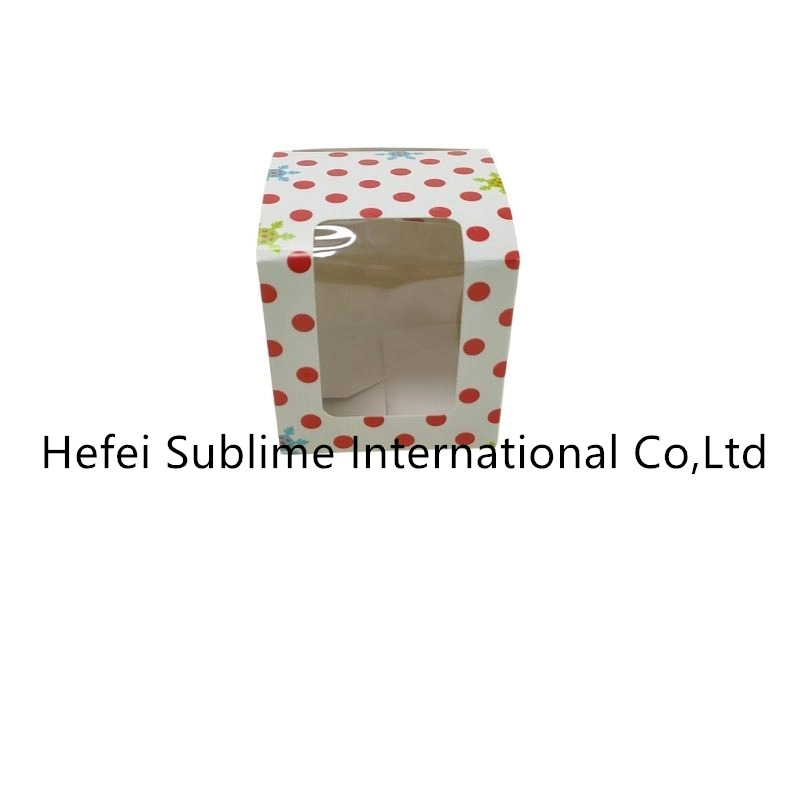 Paper Boxes with Clear Window Cake Paper Holders Handle Boxes Cake Containers Treat Boxes Gift for Party Wedding, Christmas Party