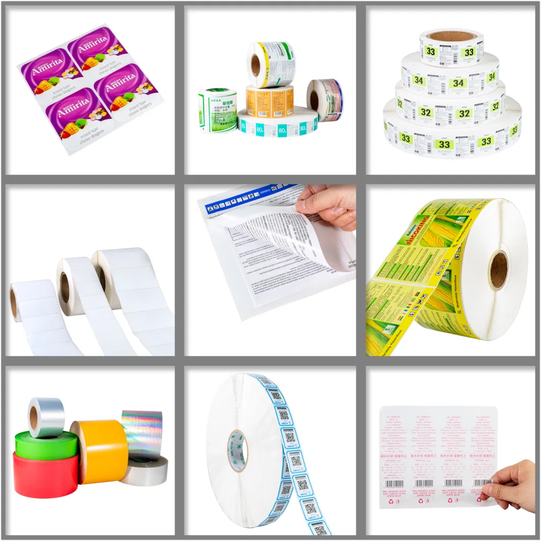 Blank Self Adhesive Direct Thermal Roll Logistics Package Printing Sticker Label