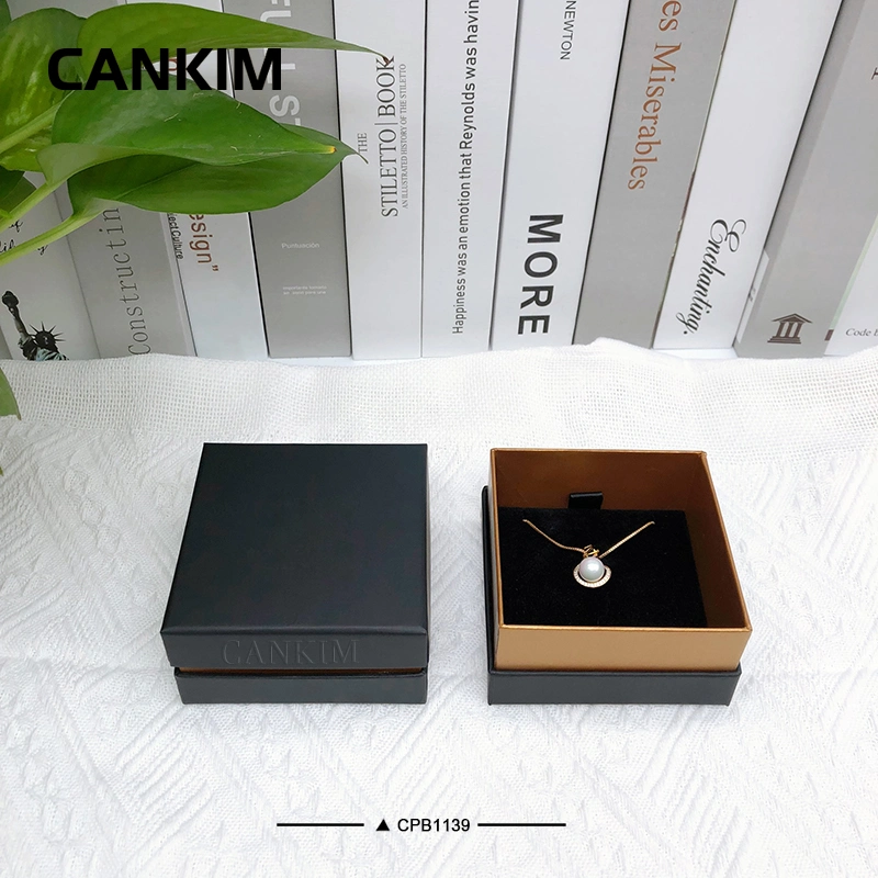 Cankim Jewellery Box Paper Jewellery Boxes Packaging Custom Logo Paper Jewellery Box for Necklace