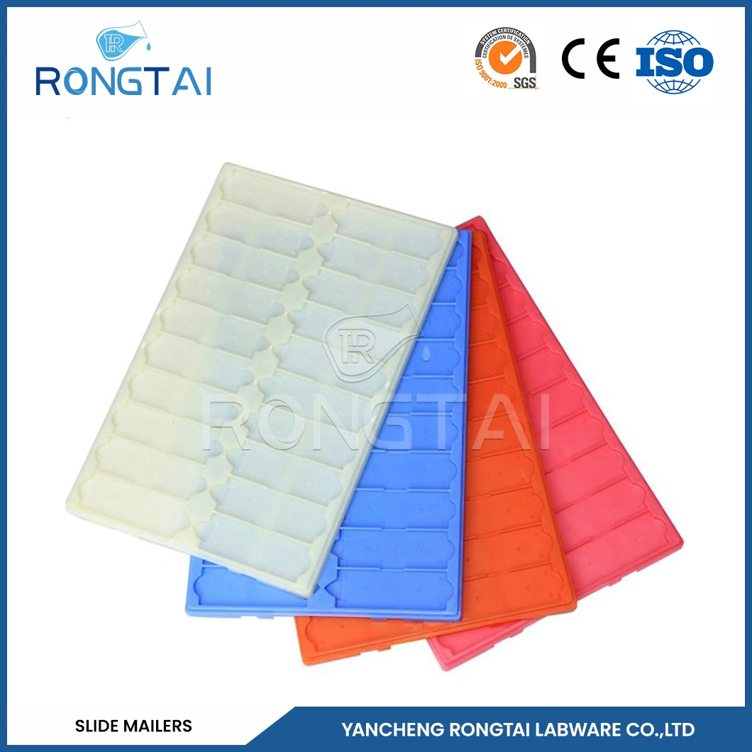 Rongtai Double Slide Mailer Manufacturers Cardboard Microscope Slide Mailers China Lab PP Material Plastic Mailers