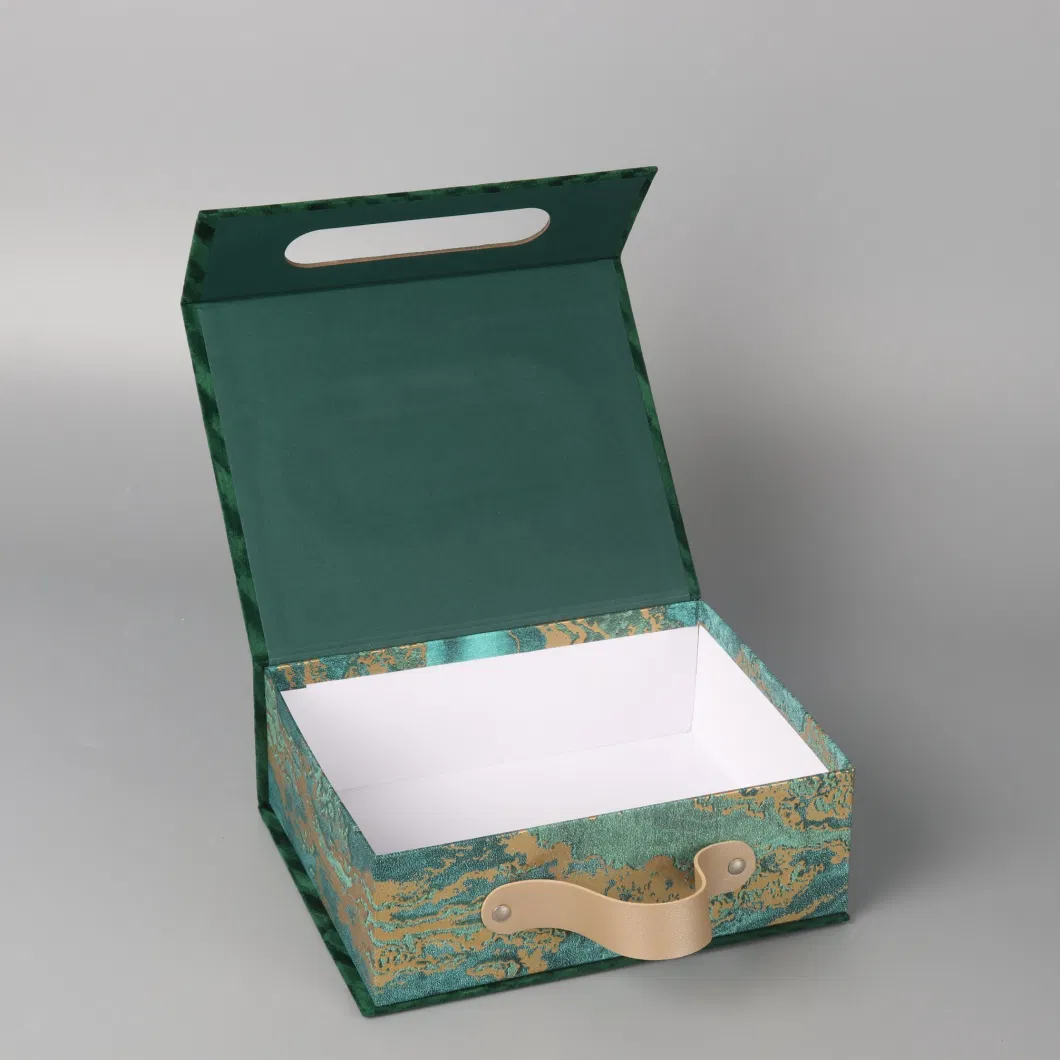 Wedding Accompaniment Dresses Flip-Top Magnetic Custom New Style Gift Cosmetic Velvet Packing Box