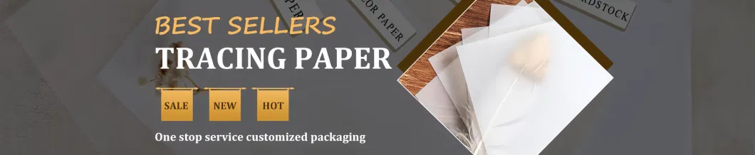 Custom Wholesale White Black Wrapping Making Packaging Machine Tissue Paper Tracing Paper for Packaging